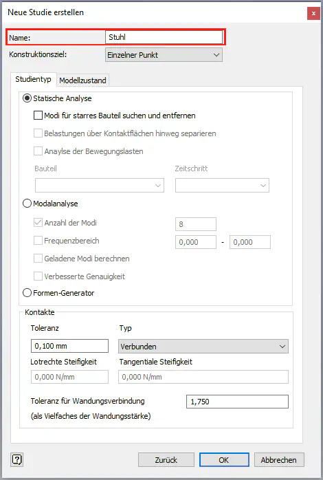 Studie_Erstellen_Window